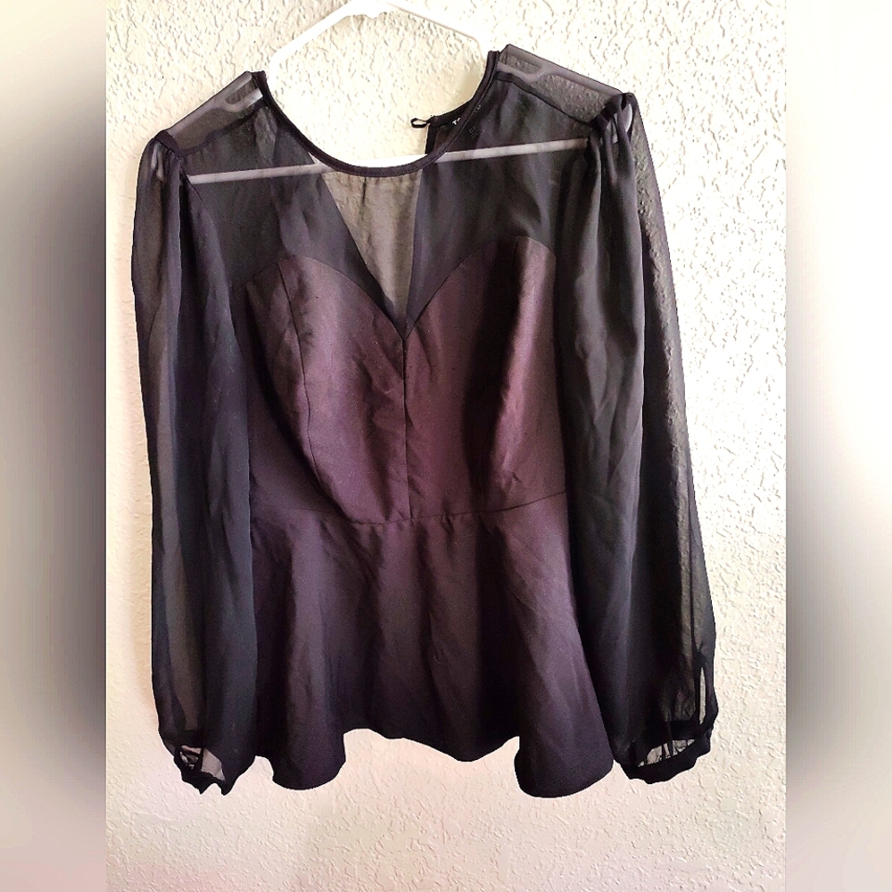 Torrid sheer sleeve top SIZE 00